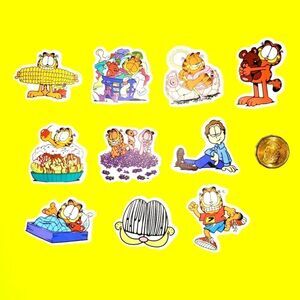 3/$20 Brand New 10x Garfield Waterproof Stickers #d